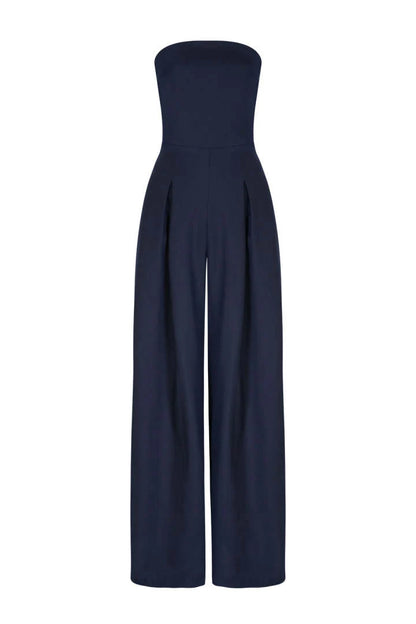 Blauwe Tubetop Jumpsuit