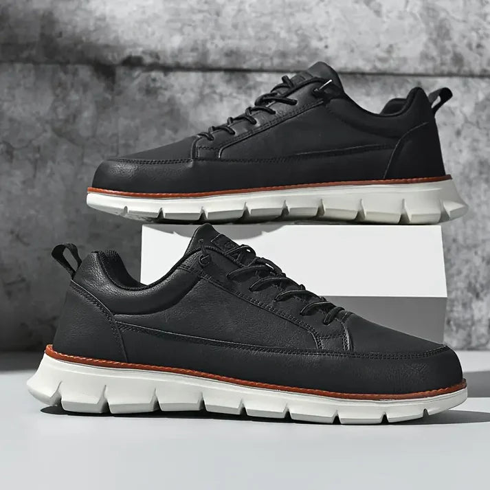 Maverick leren sneakers