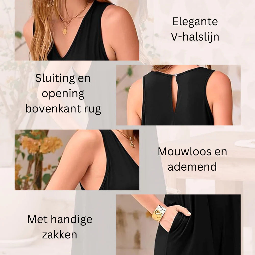 Juliet - Onze Klassieke V-hals Jumpsuit