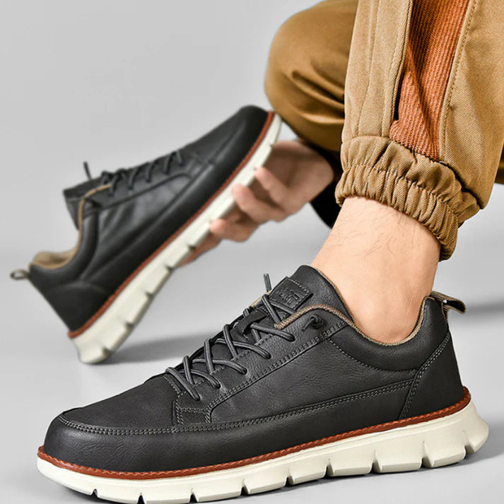 Maverick leren sneakers