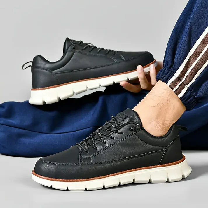 Maverick leren sneakers