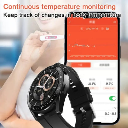 HW Pijnloze Bloedglucose Hele Dag Monitoring Smart Bluetooth Horloge